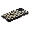 iKins puhelinkotelo iPhone 11 Pro – musta pyramidikuvio