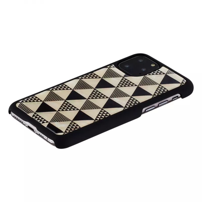 iKins puhelinkotelo iPhone 11 Pro – musta pyramidikuvio