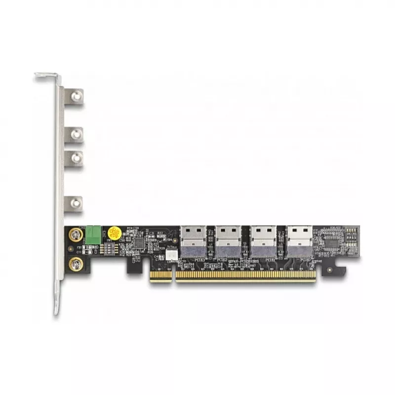 DeLOCK PCI Express x16 -kortti 4 x sisäinen SFF-8654 4i NVMe Bifurcation