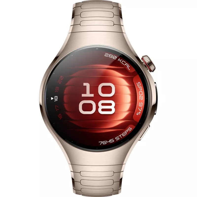 Huawei WATCH 5 älykello 42 mm, 1,38" AMOLED, eSIM, Sand Gold titaaniranneke