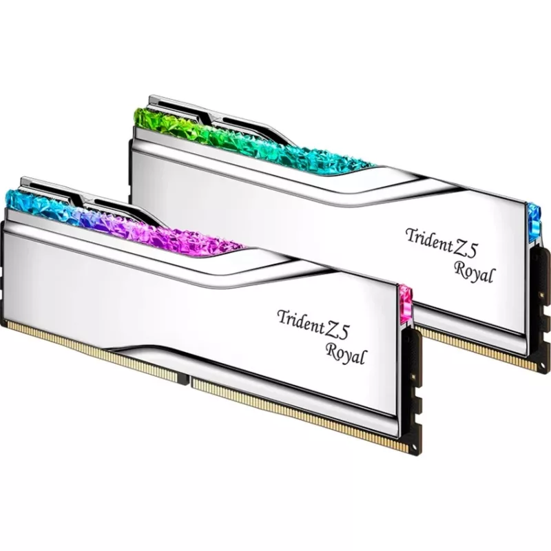 G.Skill Trident Z5 Royal 32 Gt (2x16 Gt) DDR5-6800 CL34 -muistisarja, hopea