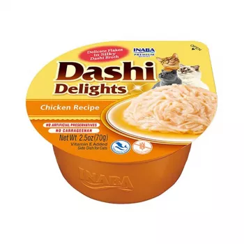 INABA Dashi Delights kana liemessä - kissanherkku - 70 g