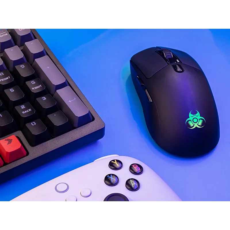 Tracer GameZone Thor RGB langaton pelihiiri, 2,4 GHz + Bluetooth, 10000 DPI, musta