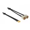 Koaksiaalikaapeli DeLOCK 89467 RG-58 5 m 2x N-uros 2x SMA-uros musta