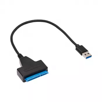 Akyga AK-CA-86 SATA–USB-A 3.0 -adapterikaapeli 2,5 tuuman asemille, 0,3 m, musta