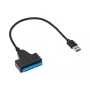 Akyga AK-CA-86 SATA–USB-A 3.0 -adapterikaapeli 2,5 tuuman asemille, 0,3 m, musta