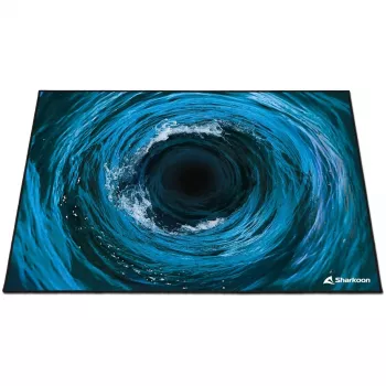Sharkoon SKILLER SFM12 Undertow lattiansuojamatto, 140 x 100 cm, musta/sininen/valkoinen