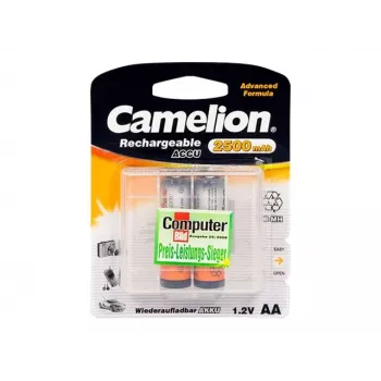 Uudelleenladattavat Ni‑MH AA/HR6 akut CAMELION 2500 mAh, 2 kpl