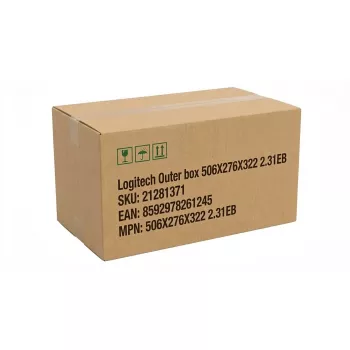 Ulkopakkaus Logitech 506X276X322 2.31EB — lähetys-/pakkauslaatikko mitat 506×276×322 mm