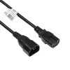 Akyga AK-UP-06 palvelimen virtakaapeli IEC C14 - C15, 1,8 m, musta