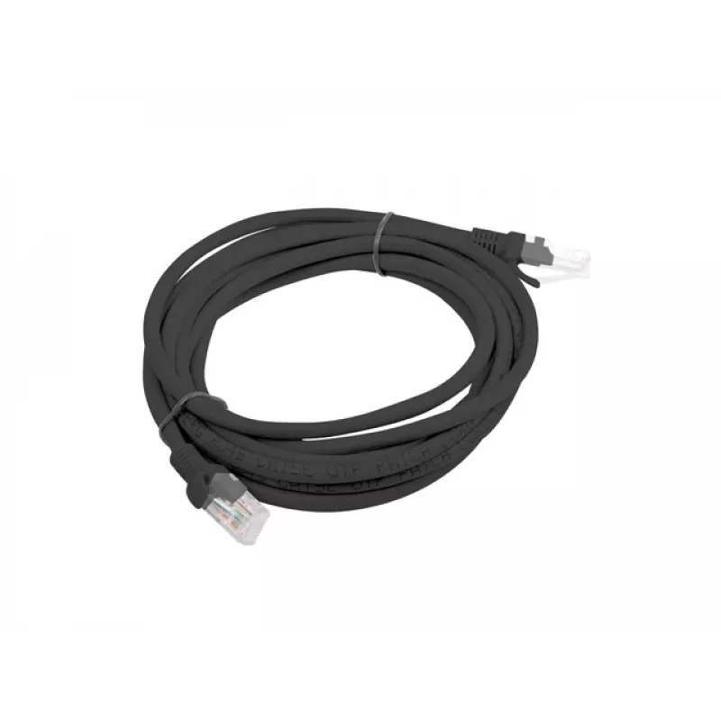 Verkkokaapeli LANBERG PCU5-10CC-0300-BK U/UTP Cat5e, 3 m, musta