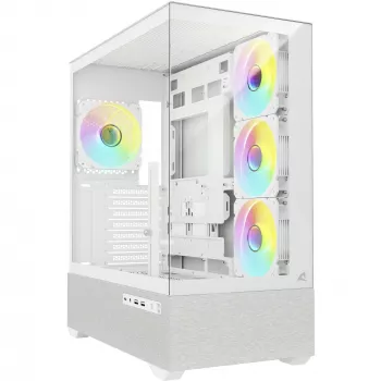 Sharkoon AK7 ARGB ATX -tietokonekotelo valkoinen