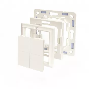 Shelly · Plug & Play -lisävaruste · BLU Wall Switch 4 -adapteri Gira & Merten ·