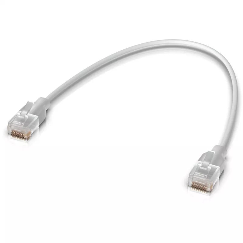 Ubiquiti UACC-Cable-Patch-EL-0.15M-W verkkokaapeli läpikuultava, valkoinen Cat6