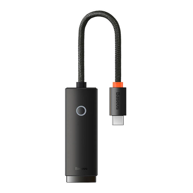Verkkosovitin Baseus Lite Series USB-C - RJ45 (musta)