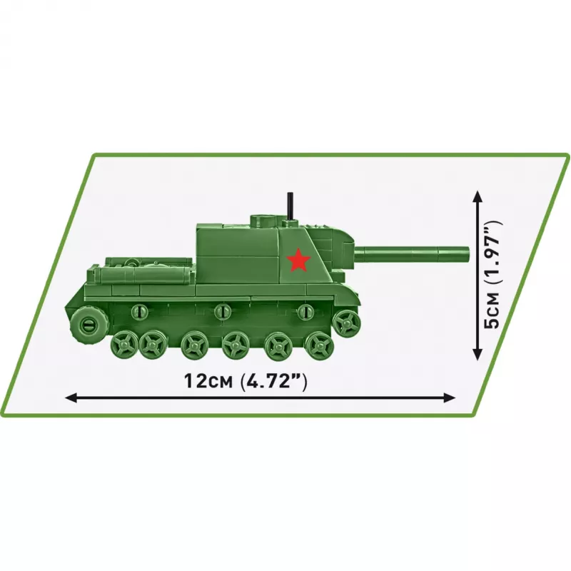 Rakennussarja Cobi ISU 152 – aihe toinen maailmansota, 135 osaa, vihreä