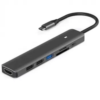Sovitin USB Type-C - HDMI, 3x USB Type-A, SD, TF, USB Type-C PD100W