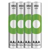 Paristot R03/AAA NI-MH 950mAh kuplapakkaus 4 kpl