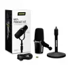 Shure MV7+-K-BNDL - puhe-/laulumikrofoni XLR/USB-C-liitännällä, musta + pöytäteline GATOR
