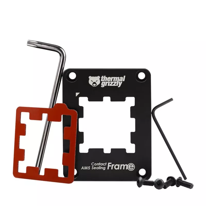 Frame-Upgrade-Kit Thermal Grizzly TG-CSF-AM5 alumiini musta
