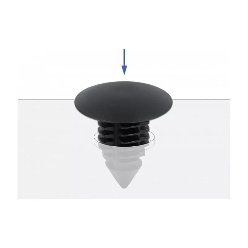 Joulukuusiklipsi DeLOCK 60187 musta nylon 15 mm 14,5 mm 10 kpl