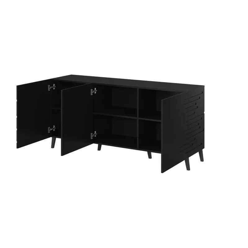 Cama Meble NOVA lipasto 155x40x72 cm, musta matta