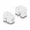 DeLOCK Keystone LSA -sarja RJ45 RJ11 Cat.6 musta klipsikiinnike