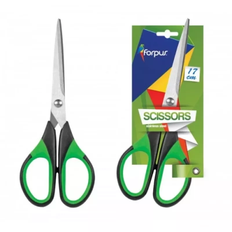 Sakset Forpus, 17 cm, kumipäällysteiset