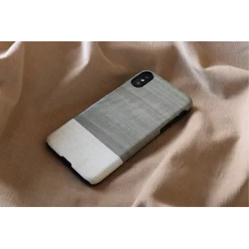 Älypuhelinkotelo man and wood iPhone X/XS — musta, suojaava kova takakuori