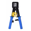 Puristin Alantec NI040 RJ-45-liittimille, teräsrakenne, muovikahvat, musta/sininen