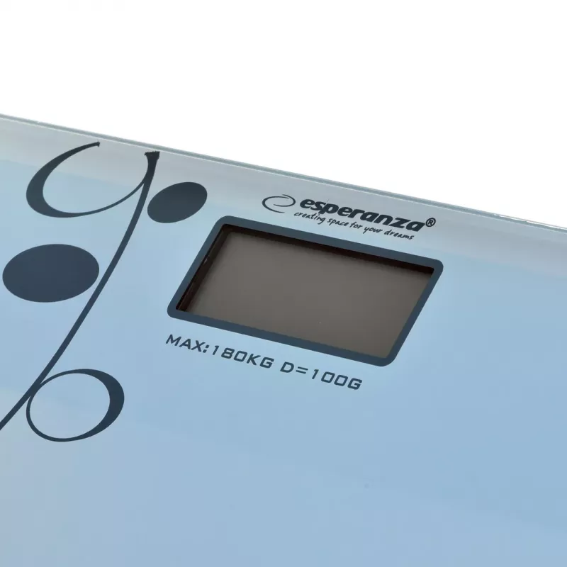 Henkilövaaka Esperanza Zumba EBS005 - elektroninen, 180 kg, valkoinen lasi