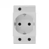 Pistorasia CEE 7/3 DeLOCK 11469 vaaleanharmaa 250V 16A