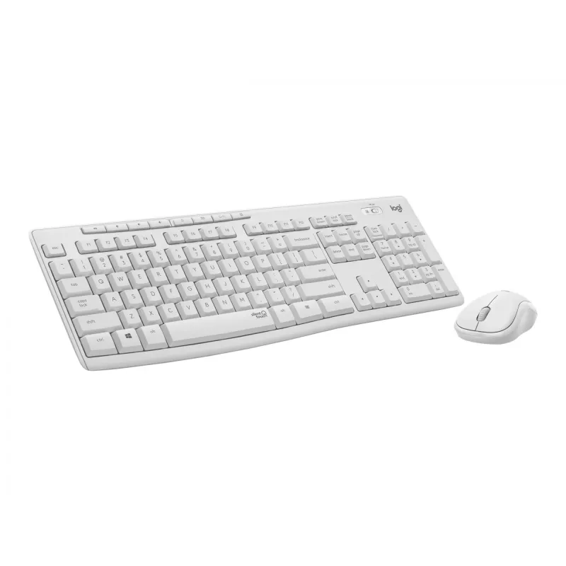 Logitech MK295 Silent - näppäimistö-hiiri-sarja - langaton - 2,4 GHz - italialainen - cremevalkoinen
