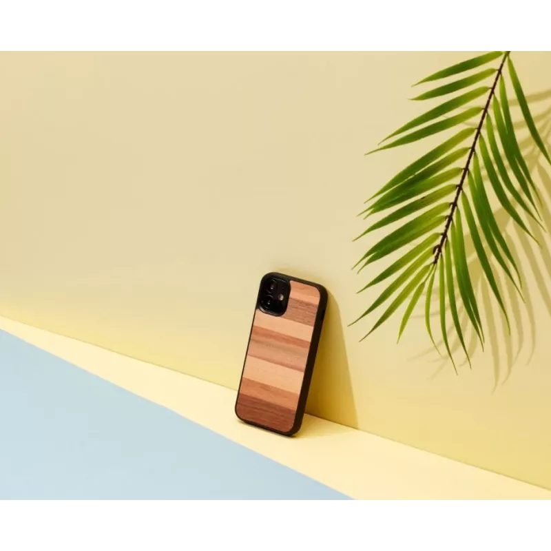 Man and wood -suojakotelo älypuhelimelle iPhone 12 mini – musta