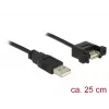 USB-kaapeli DeLOCK 85462 USB 2.0 0,25 m musta