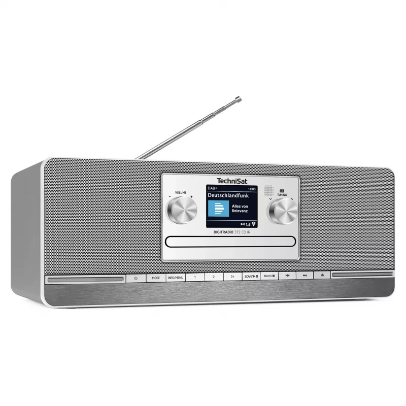 TechniSat DIGITRADIO 372 CD IR internet analoginen & digitaalinen antrasiitti, hopea