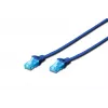 Verkkopatchkaapeli DIGITUS Digitus CAT 5e U/UTP -patchkaapeli, 5 m, U/UTP, RJ-45 – sininen