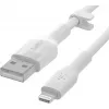 Kaapeli Belkin Cbl Scicone USB-A LTG 2M blc valkoinen USB A USB C Lightning