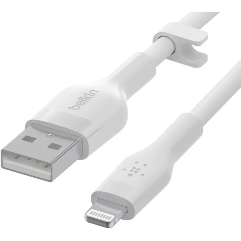 Kaapeli Belkin Cbl Scicone USB-A LTG 2M blc valkoinen USB A USB C Lightning