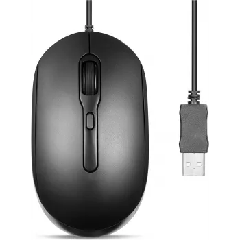 Perixx PERIMICE-222UB hiiri optinen Silent USB-A musta - hiiri - optinen (PERIMICE-222UB)
