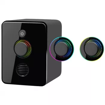 2.1-tietokonekaiuttimet DEFENDER V12 11W RMS USB, 3,5 mm, woofer, musta, 223×115×130 mm