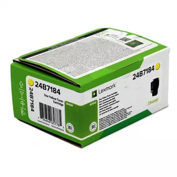 Lexmark 24B7184 -värikasetti, 1 kpl, alkuperäinen, keltainen