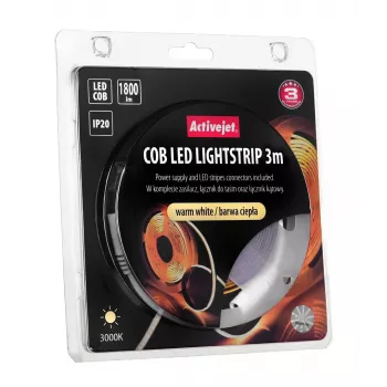 Activejet AJE-COB 3m ciep LED-nauha yleis-LED-nauha sisätiloihin
