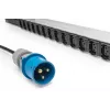 Digitus Basic IT PDU 1-vaiheinen 16A 24 x C13 3 x C19 3 m kaapeli