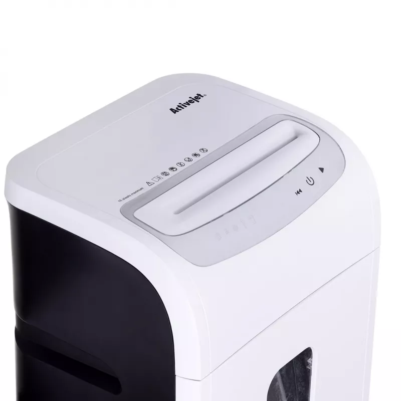 Silppuri Activejet ASH-1602M, P-5, 28 l, 2x14 mm silppu, valkoinen