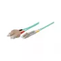 Patchkaapeli LWL Duplex OM3 (Multimode, 50/125) LC/SC, LSZH, käännettävä polariteetti, 3 m, Good Connections®