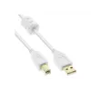Microconnect USBAB2WF USB-kaapeli USB 2.0 2 m USB A USB B valkoinen