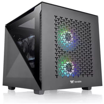 PC-kotelo Thermaltake Divider 200 TG Air Micro Tower musta