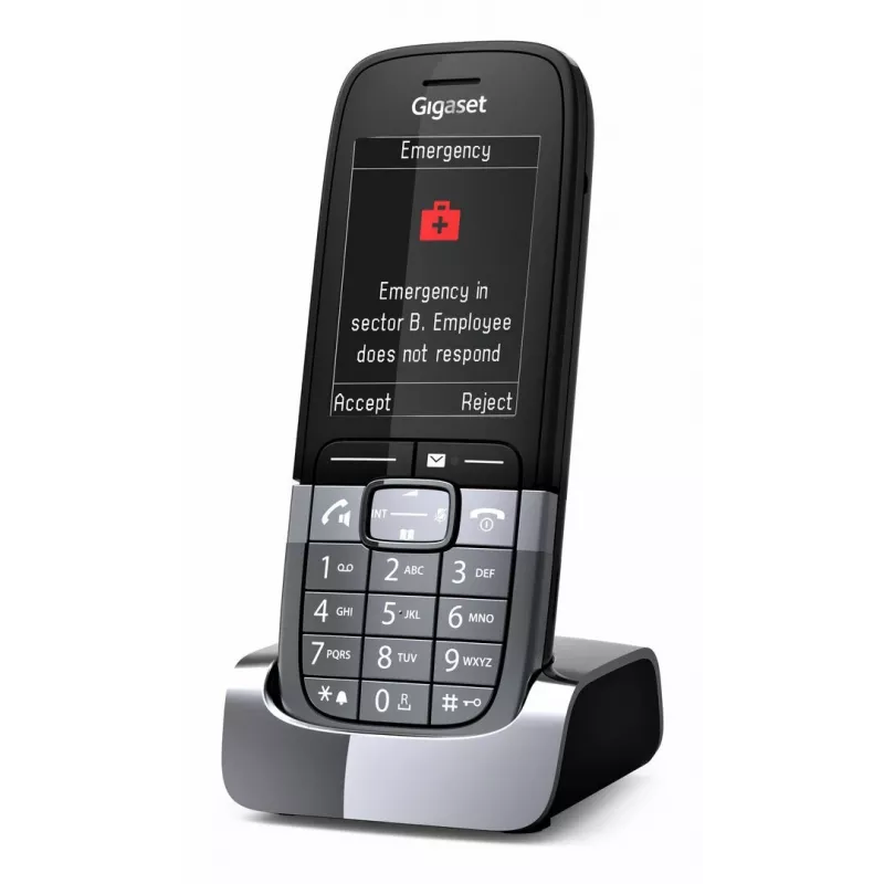 Gigaset SL850H Pro DECT-puhelin numeronäytöllä titaani