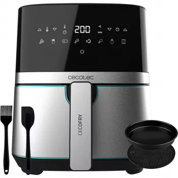 CECOTEC Cecofry Full Inox Pro 5500 Pro -kiertoilmakypsennin tarvikkeilla